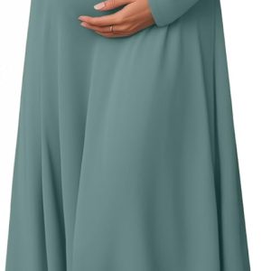 Sweetyweee Maternity Dress Stretch Comfort Pregnancy Wear-0