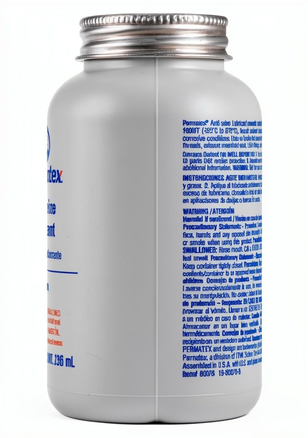 Permatex 0W16 Anti Seize Lubricant 8 oz Metal Bottle High Temp 1600F-2