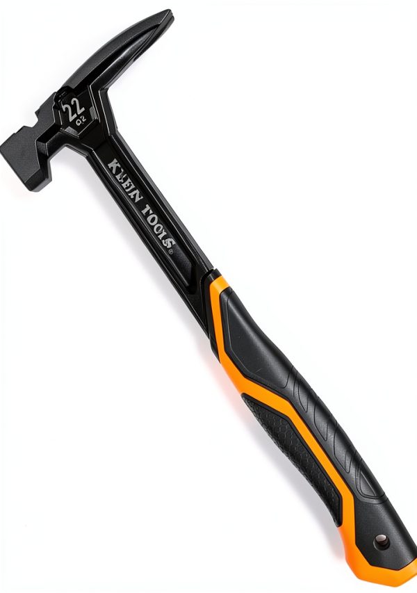Klein Tools H80922S Smooth Face Framing Hammer with Straight Claw, 22-Ounce Forged Steel, Magnetic Nail Starter, and Extra-Large Squared Strike Face-0
