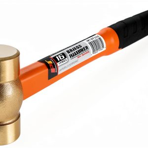 Performance Tool W1137 Solid Brass Hammer 16 oz Fiberglass Handle-0