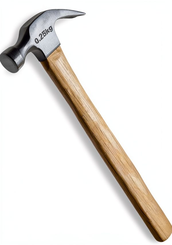 8.8 Ounce Claw Hammer,Forged Carbon Steel Head Small hammer Wood Hammer Solid wood handle claw hammer for Home Repair& DIY-0