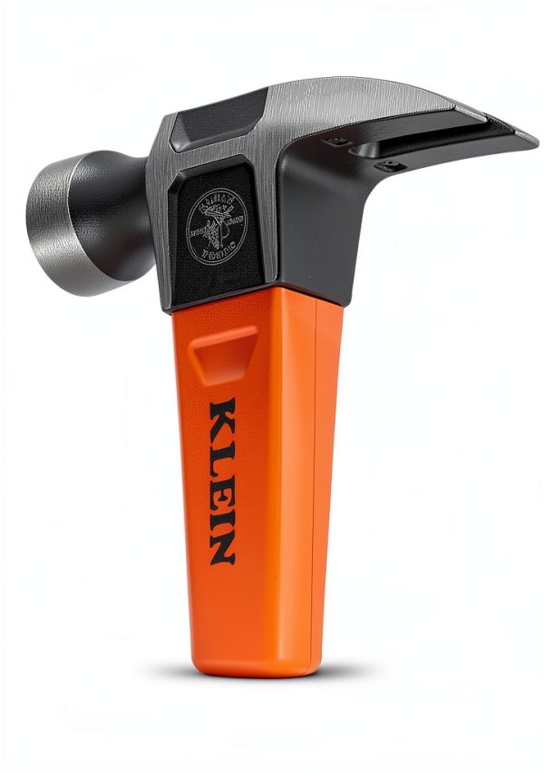 Klein Tools Straight-Claw Hammer 13-Inch 16oz Fiberglass Non-Slip Grip-13