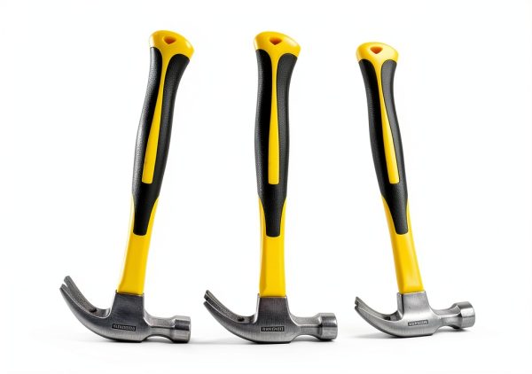 Claw Hammer 3 Pack Sure Grip Fiberglass Handles Benchmark 8-16-20oz-2