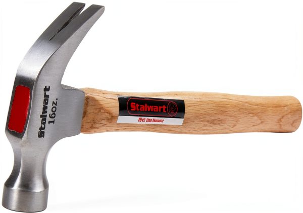 Claw Hammer 16oz Stalwart Tool with Natural Wood Anti‑Vibration Handle-1