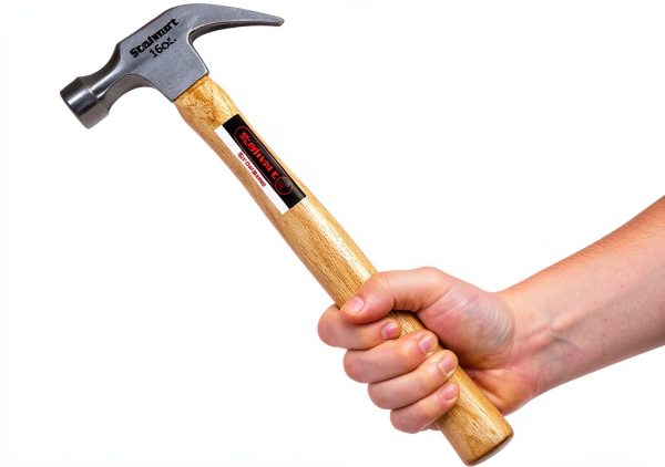 Claw Hammer 16oz Stalwart Tool with Natural Wood Anti‑Vibration Handle-2