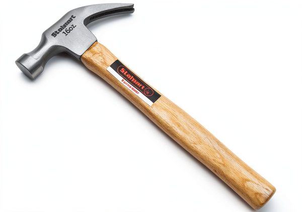 Claw Hammer 16oz Stalwart Tool with Natural Wood Anti‑Vibration Handle-0