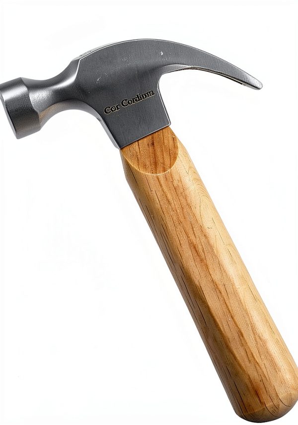 Claw Hammer Cor cordium 8oz Wood Handle Small Stubby Hammer for DIY-0