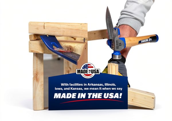 Vaughan CF2-HC Framer Hammer 19 oz Curved – Steel Head Hickory Handle-3