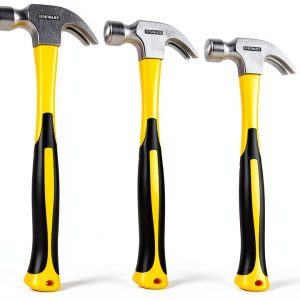 Claw Hammer 3 Pack Sure Grip Fiberglass Handles Benchmark 8-16-20oz-0