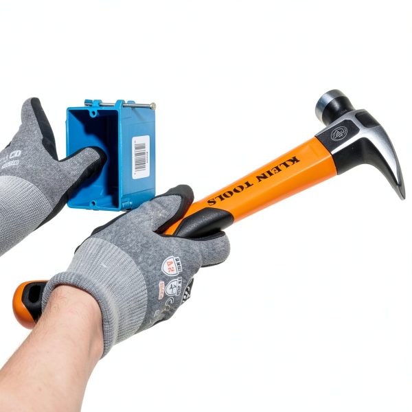 Klein Tools Straight-Claw Hammer 13-Inch 16oz Fiberglass Non-Slip Grip-8