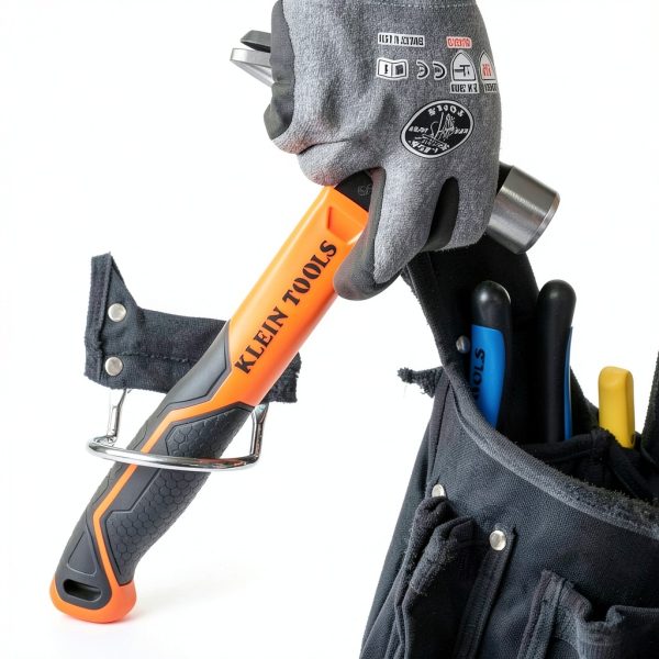 Klein Tools Straight-Claw Hammer 13-Inch 16oz Fiberglass Non-Slip Grip-5